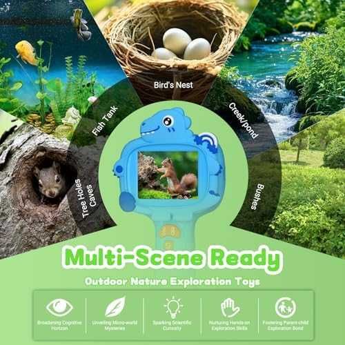 Нов Детски бороскоп 1080P с фото видео водоустойчива сонда LED светлини и IPS екран