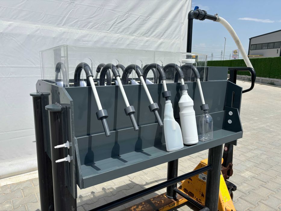 Mашина за пълнене на различни течности с различни бутилки/опаковки