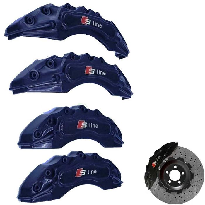 Капаци за спирачни апарати AUDI Sline Ауди черни комплект