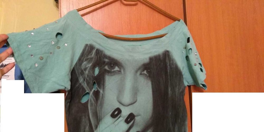 Costum dama ,2 piese chic & fashion: colanti +tricou cu tinte, M-L