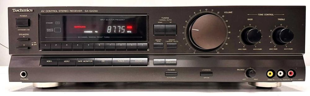 Amplituner Technics SA GX 230 Quartz Lock Tuner Loudness Phono Japan