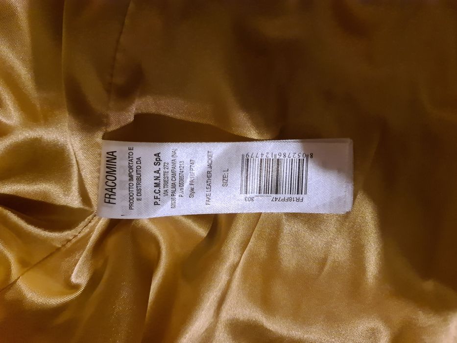 Jacheta de piele cu guler blana