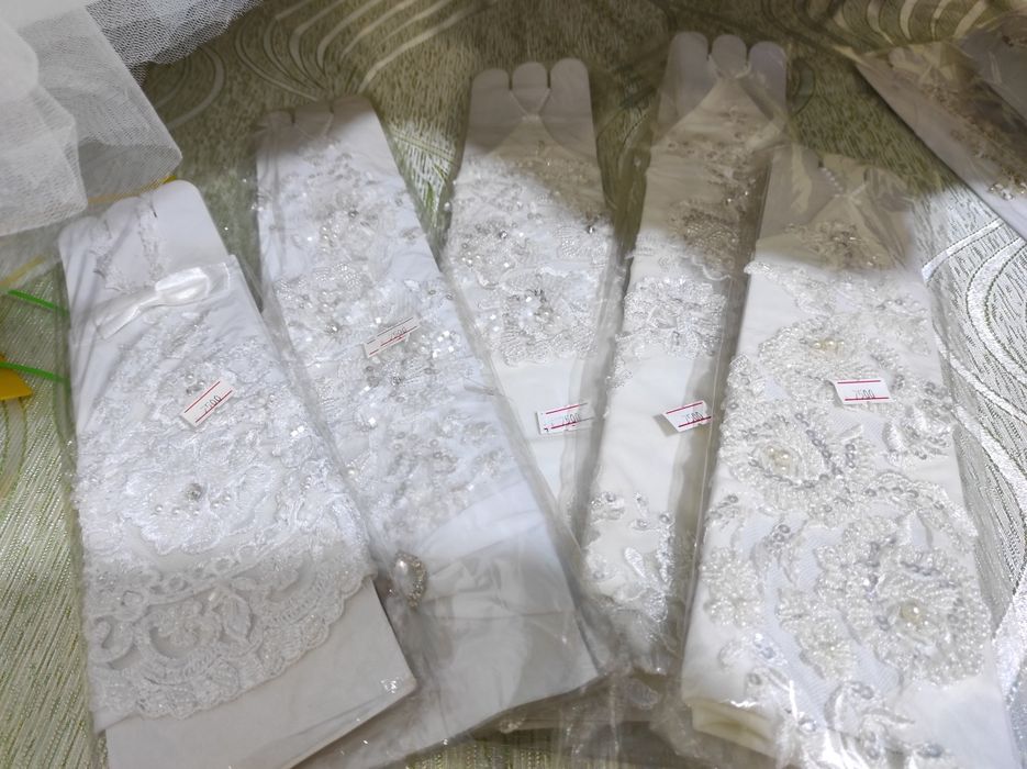 Свадебные перчатки и вечерние оптом