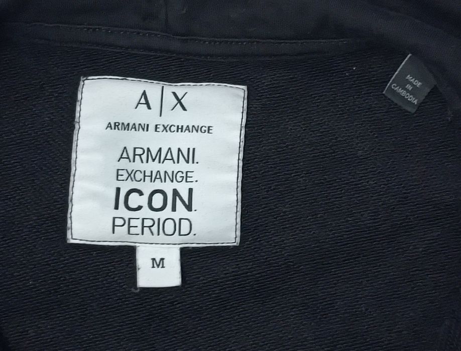 Armani Exchange Dress оригинална рокля M Армани памучна дълъг ръкав