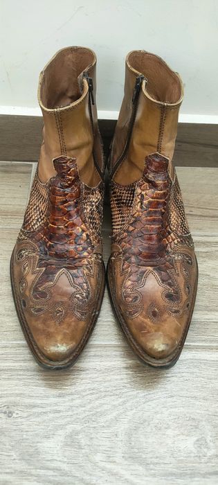 Мъжки боти естествена кожа