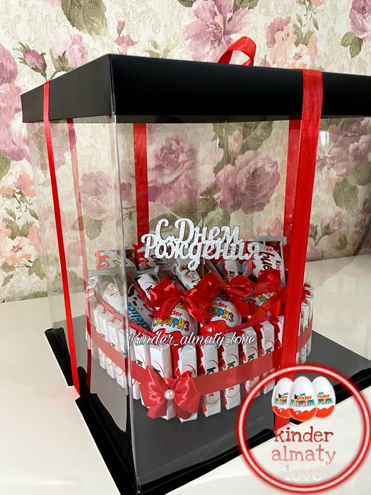 Киндер торт. Подарок на 8марта. Сладкий бокс