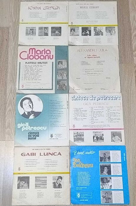 Discuri pick-up - artiști celebri de muzică populară românească