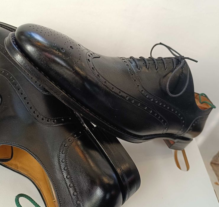 Pantofi de lux 46 46.5 47 oxford GREVE NOI lucrati manual piele super