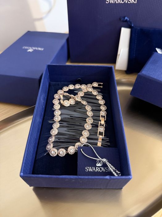 Set Swarovski Angelic Rosé brățară si colier
