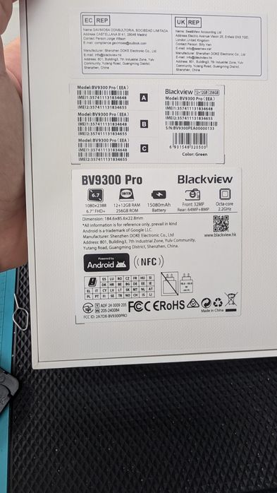 Blackview BV9300 Pro, 12/256 GB, Nou, 2 ani garanție