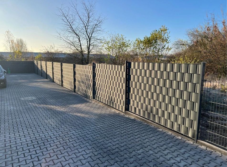 Panou Gard dublu fir 2D Germania Zaun Stalpi Plasa Gard 6/5/6 , 8/6/8