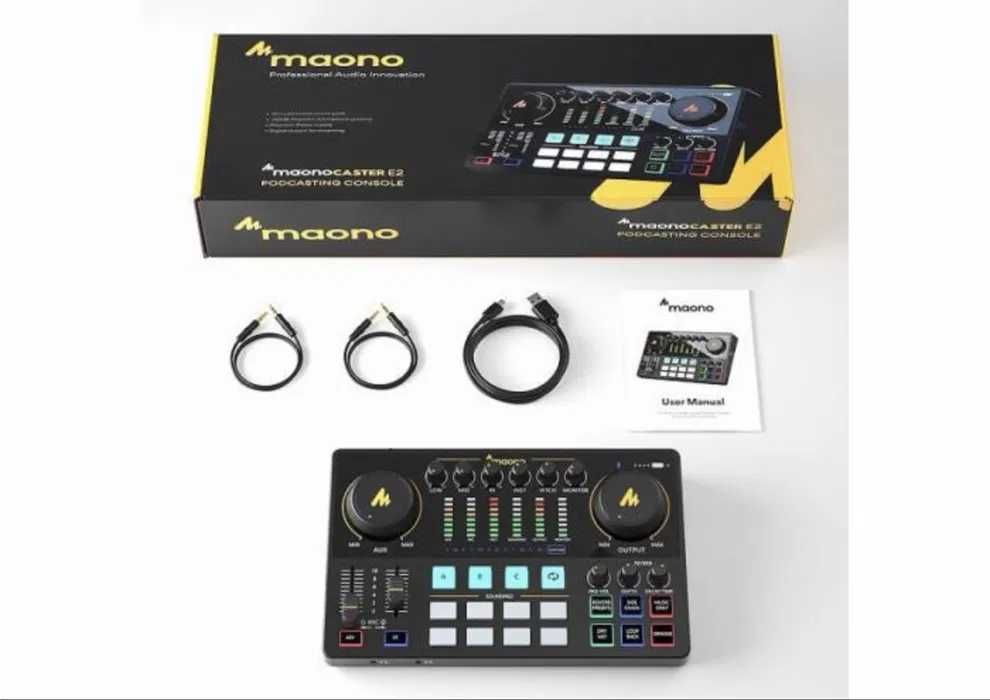 Maono AME2A — это звуковая карта + микшер + эффекты всё в одном.