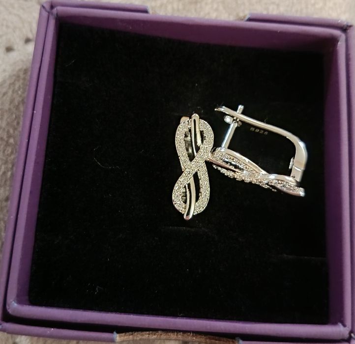 Дамски сребърни обици