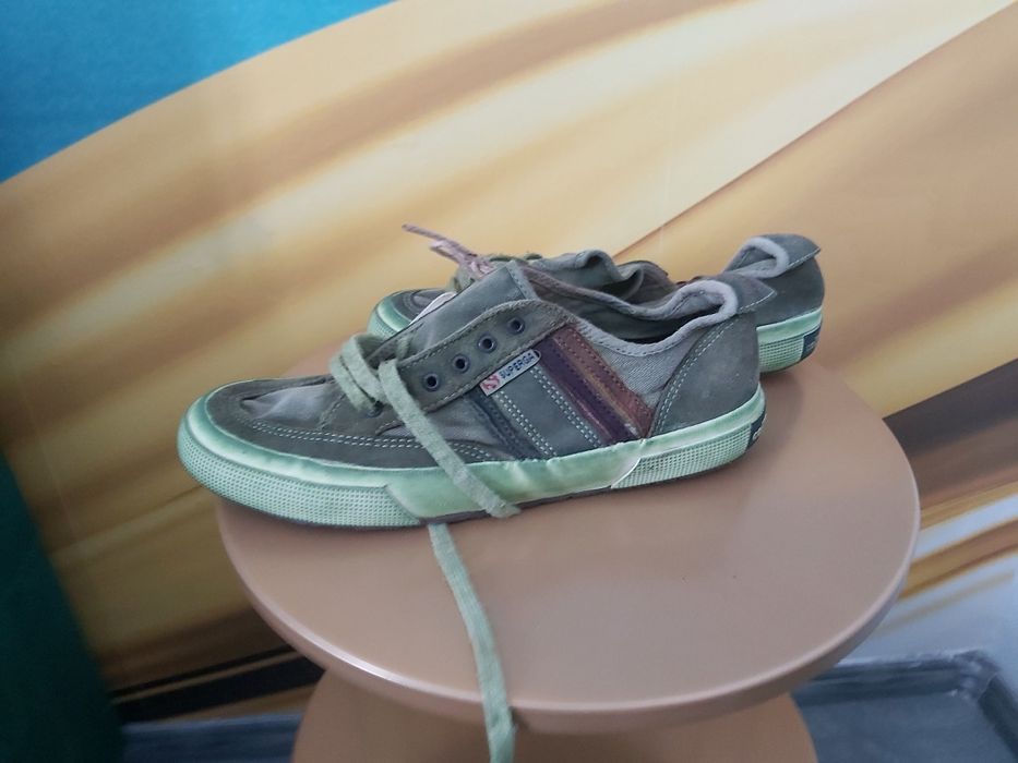 Tenisi cu piele vita Superga