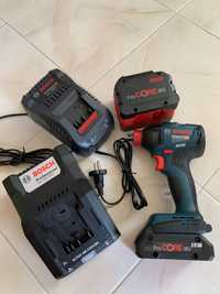 Pack 3 outils 18 V Bosch (GSR110/GWS10C/GBH26) + 2 batteries Procore 8.0 Ah  + chargeur + L-BOXX - BOSCH - PROMO12