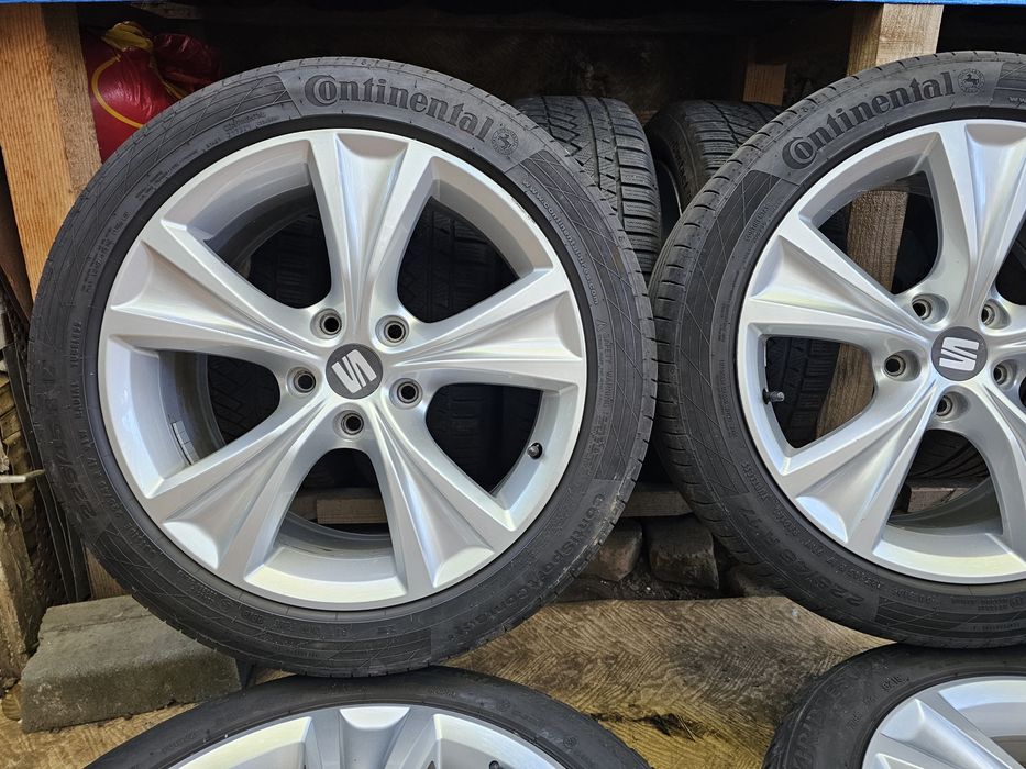 Jante aliaj 17" Skoda/Audi/Volkswagen cu anvelope 225/45/17 vara
