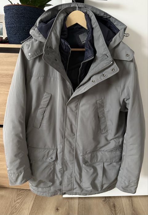 Geaca Iarna GEOX Parka Gri Interior Detasabil Calduros | Marime M-L