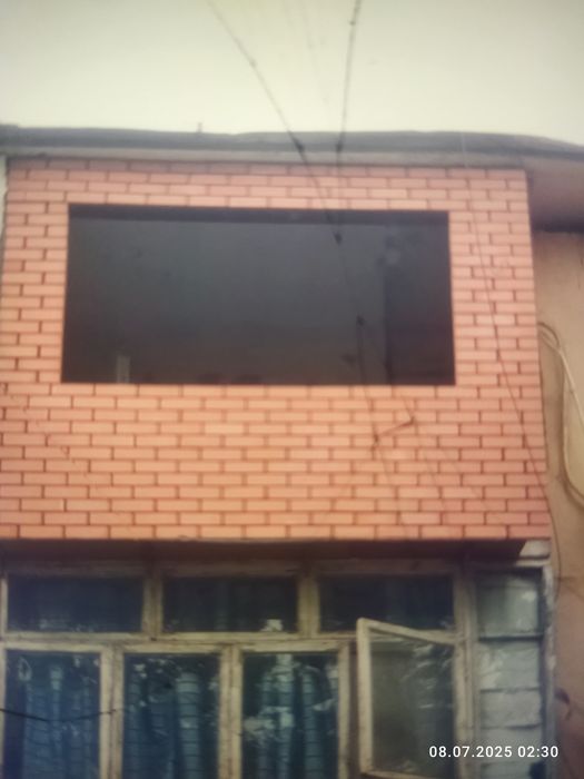 Фасад  подрашивка облицовочний кирпичом Кладка балкона гиштблок терами