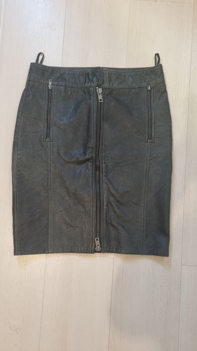 Fustă piele naturală DKNY S/M