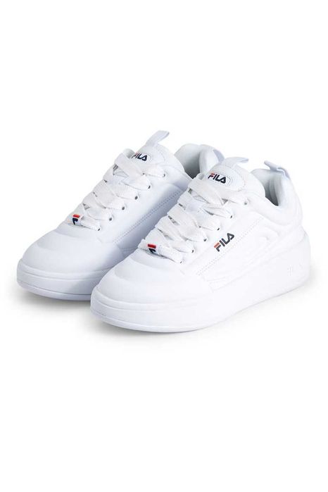 FILA - Спортни обувки Superbubble от еко кожа с лого, Бял - размер 37, но отговаря на 36