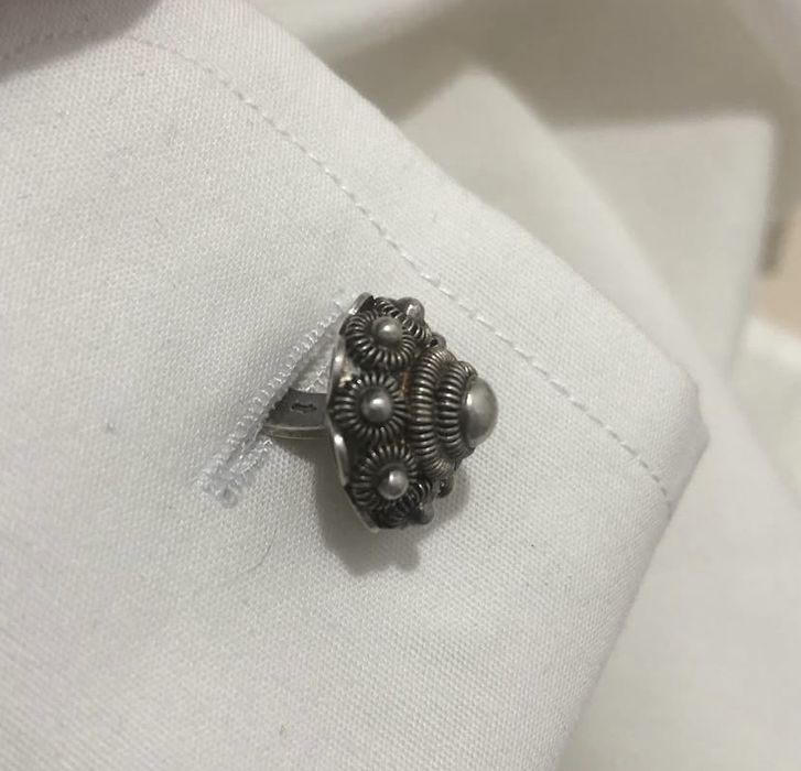 Butoni de cămașă din argint, filigran