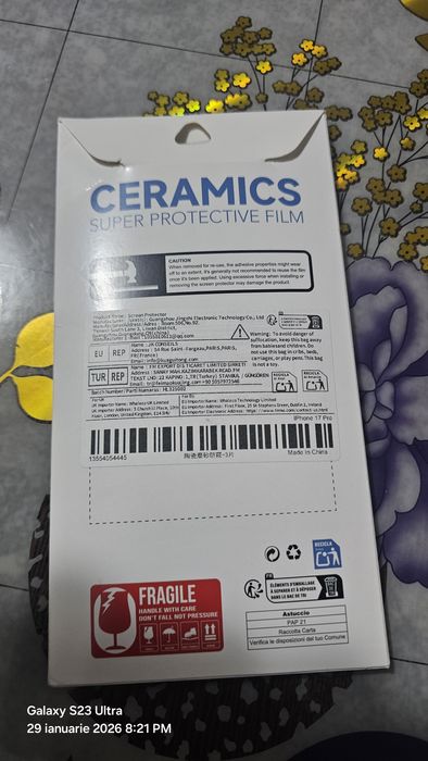 Vand folie Iphone 17 Pro