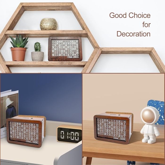 Дървена касичка за спестявани на 1000 евро 17 см