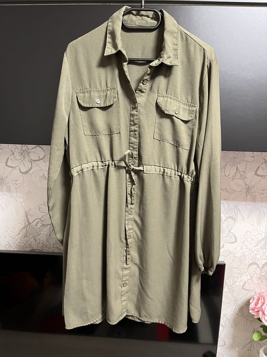 Rochie legera verde militar