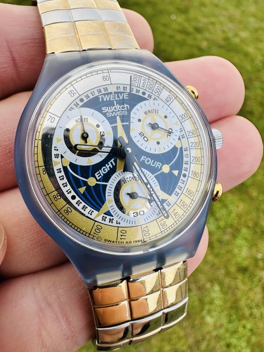 Ceas colectie Swatch Chrono La Reine Prochaine (SCN114) din 1994