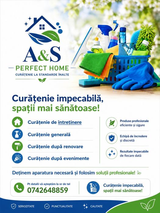 Oferim servicii de curatenie!