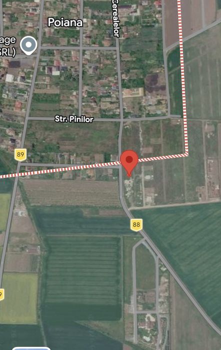 Teren intravilan asfalt intrare Poiana 437mp/14.5 deschidere