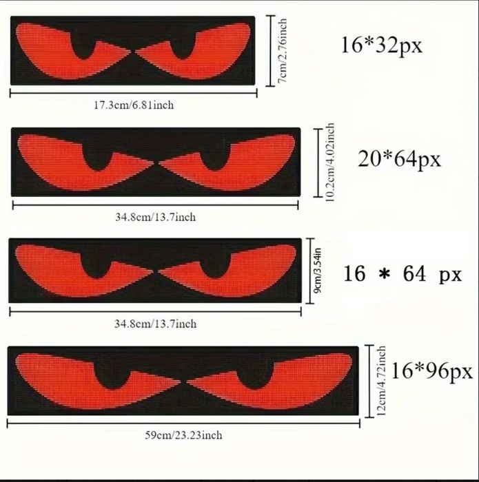 Panou afișat/ ochi camion diferite dimensiuni
