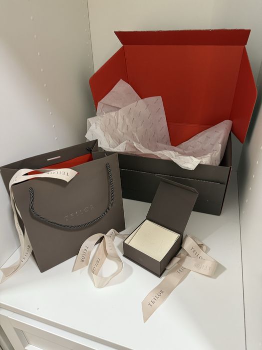 Set punga cadou Cutie ambalaj teilor bijuterii cercei bratara lantisor