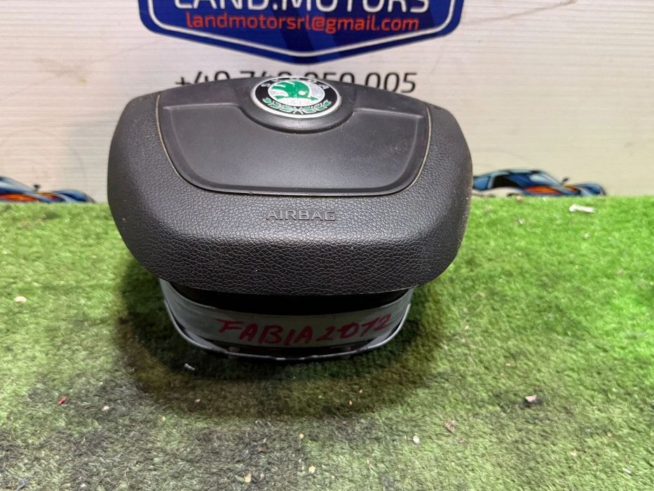 AIRBAG VOLAN SKODA FABIA AMBIENTE II FAB 1.6 DIESEL 2012 COD OEM 5J0880201K / HATCHBACK 2007-2014