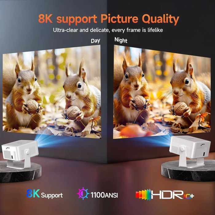 Смарт LED Проектор Magcubic® HY450MAX Android 14 8K 1100 ANSI Лумена