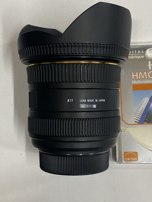 Obiectiv foto Sigma 10-20 mm,filtru,montura Nikon