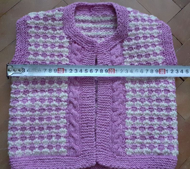 Нови ръчно плетени зимни вълнени блузи, елек детски вълнени чорапи