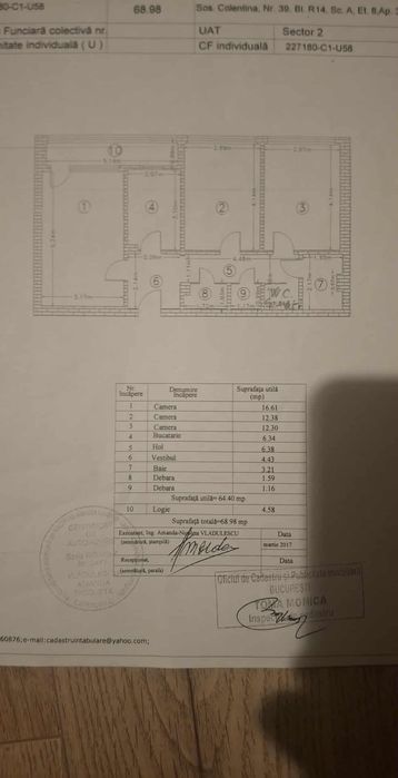 Apartament 3 camere Colentina- la 2 stații de metrou Bucur Obor