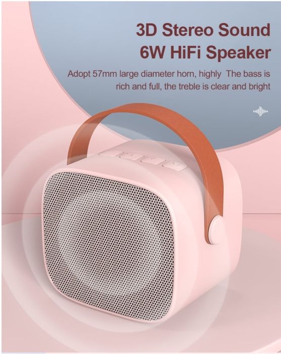 K1 A1 Bluetooth mini karoke kolonka mikrofonli kolonka