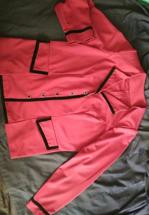 Женский костюм темно-бордового цвета большого размера