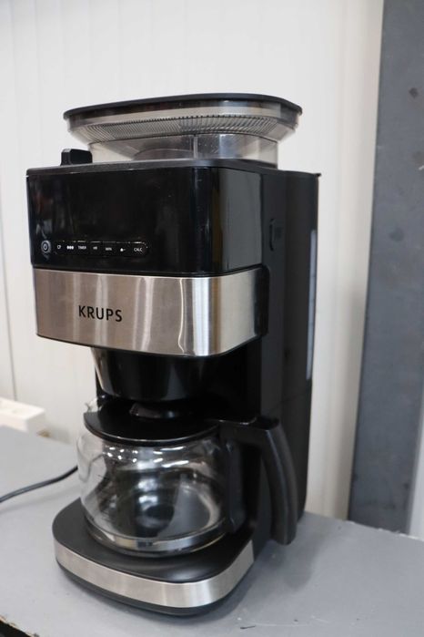 Програмируема филтърна кафемашина Krups Grind Aroma,автоматична мелачк