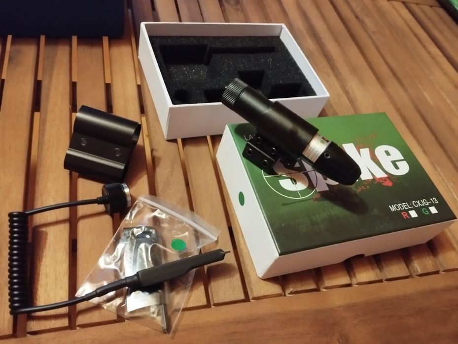 Laser verde pentru arma în cutie puternic