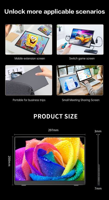 Преносим дисплей 13.3"