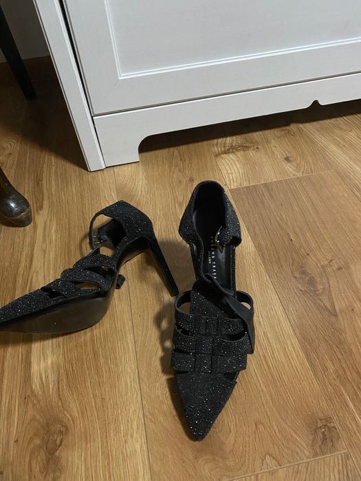 Pantofi Susana traca sclipici glitter de revelion, ocazie comozi