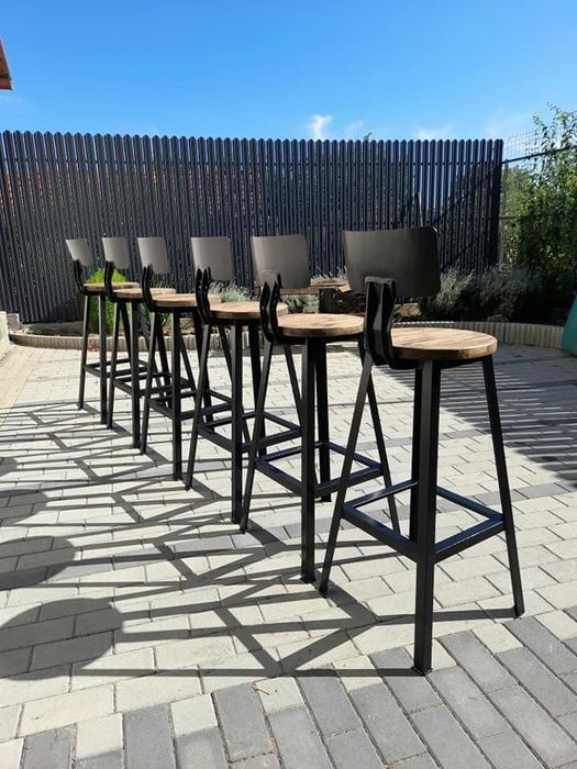 Mobilier industrial otel si lemn pe comanda