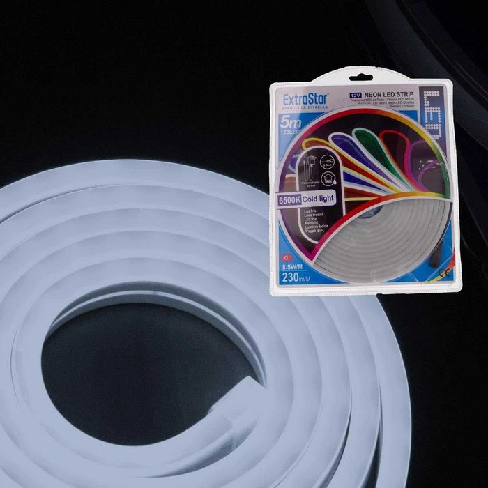 EXTRASTAR LED водоустойчива лента неонова 5 метра 12V 120 светодиода