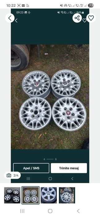 JANTE ALIAJ  * 4 X 110 R16 * 5 x 100 R17 * 5X112 r16 / r17 / r18 * 5 x 120 r15 / r16 * 4 x 108 r17 * 5vx 114.3 ( otel ) r16 * Import Germania *