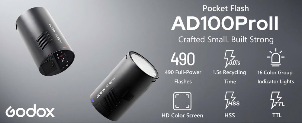Студийный спешка Godox AD100 PRO