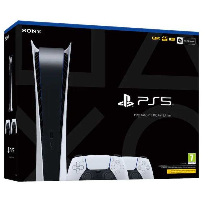Sony PlayStation 5 Digital Edition 825GB с 2 Dualsense Controller