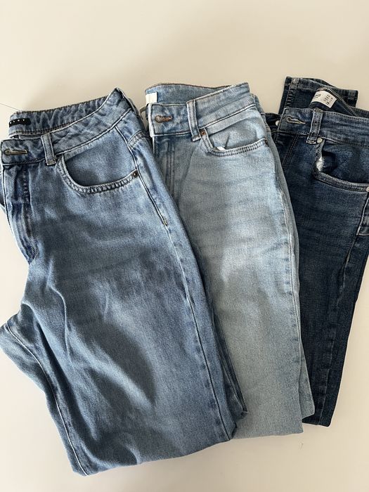 Дънки sisley, mng, h&m